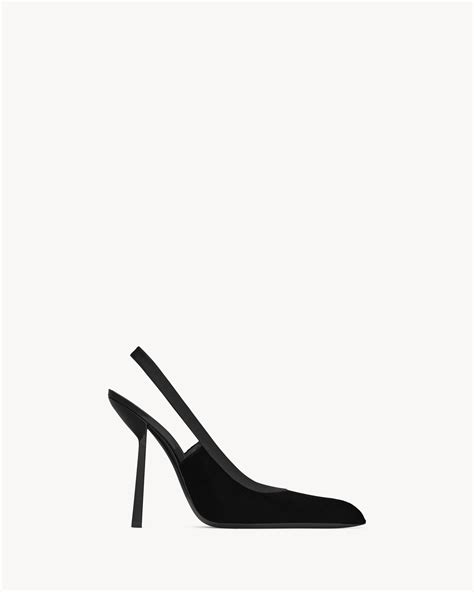 ysl velvet pumps|VICTOIRE slingback pumps in velvet .